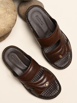 REGAL - Brown Men Comfort Leather Sandals