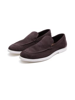 Rare Rabbit - Velour Prune Brown Loafers