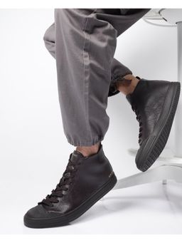 Rare Rabbit - Sauron Hi Pro Brown Sneakers