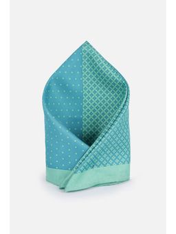 Louis Philippe - Men Blue Print Casual Pocket Square