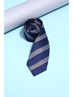 Peter England - Men Navy Embroidered Tie