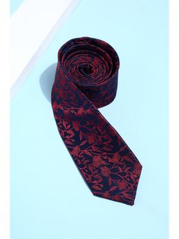 Peter England - Men Navy Embroidered Tie