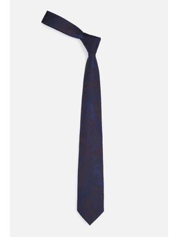 Van Heusen - Men Navy Embroidered Formal Tie