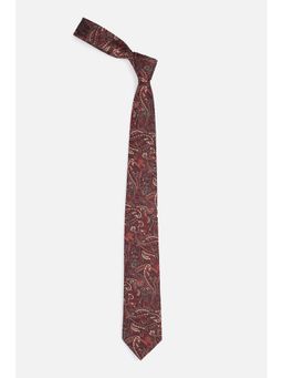Van Heusen - Men Maroon Embroidered Formal Tie