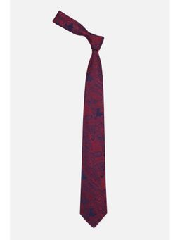 Van Heusen - Men Maroon Embroidered Formal Tie