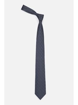 Van Heusen - Men Navy Embroidered Formal Tie