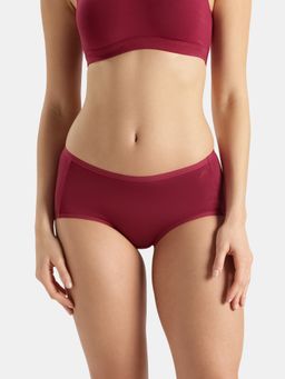 Jockey - 1809 Women Full Coverage Micro Modal Elastane Full Brief-Pomegranate