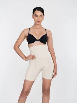 Rheal Curve - Beige Ice Silk Cooling High Waist Thigh Shaper