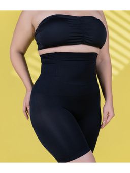 Keepfit - Plus Size Black Seamless Tummy and Thigh Shapewear