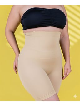 Keepfit - Plus Size Beige Seamless Tummy and Thigh Shapewear