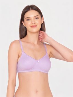 Groversons Paris Beauty - Lavender Women Wire-Free Non-Padded Seamless Bra