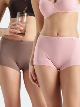 Jockey - Multi-Colour Ss04 Women Cotton Elastane Boy Shorts