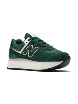 New Balance - Women 574 Acidic Dark Green Sneakers