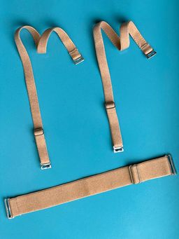 Clovia - Beige Adjustable Shoulder Straps and Back Band