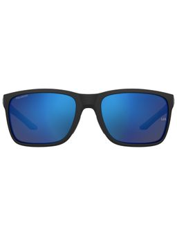 Under Armour - Mens Blue Polarized Lens Matte Black 2 Square Sunglasses with 100% UV Protection (58)