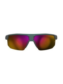 Under Armour - Mens Pink Mirror Lens Grey Rectangular Sunglasses with 100% UV Protection (71)
