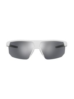 Under Armour - Mens Silver Mirror Lens Grey Rectangular Sunglasses with 100% UV Protection (71)
