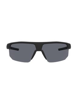 Under Armour - Mens Grey Polarized Lens Black Rectangular Sunglasses with 100% UV Protection (71)