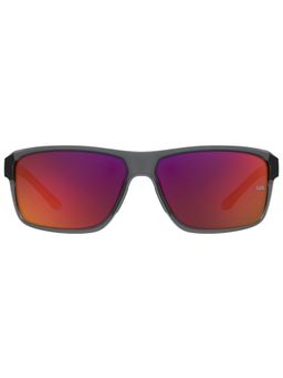 Under Armour - Mens Grey Infrared Lens Red Rectangular Sunglasses with 100% UV Protection (62)