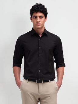 Arrow Newyork - Men Black Solid Slim Fit Formal Shirt