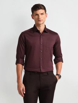 Arrow - Men Red Geometric Printed Slim Fit Formal Shirt