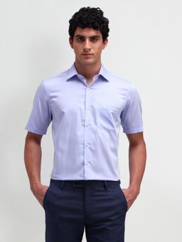 Arrow - Men Blue Solid Regular Fit Formal Shirt