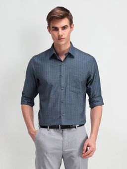 Arrow - Men Green Checks Regular Fit Formal Shirt