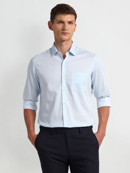 Arrow - Men Blue Geometric Printed Slim Fit Formal Shirt