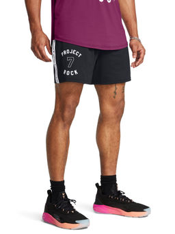Under Armour - Project Rock Mesh Badge Of Honors Black Shorts