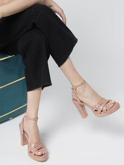 Marc Loire - Women Rose Gold Block Solid Heels