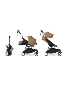 STOKKE - YOYO2 Stroller White Frame, 6+ Color Pack, 0+ Newborn Pack Newborn version Toffee (0-4 Years)