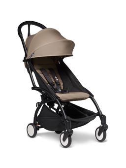 STOKKE - YOYO2 Stroller Black Frame With 6+ Color Pack Taupe (6 Months And Above)