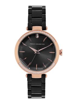 French Connection - Black Analogue Watch For Women - FCP22BM
