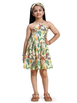 Funny Bones - Cream Printed Dress
