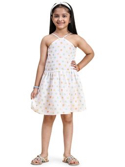 Funny Bones - White Polka Dots Dress