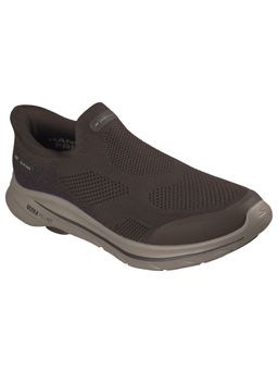SKECHERS - Men GO WALK 8 PELAYO Brown SLIP ON Walking Shoes