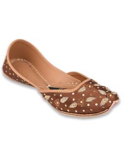 Desi Colour - Bronzelle Luxe- The Mehar Collection Brown Juttis