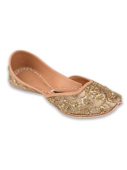 Desi Colour - Champagne Luxe- The Mehar Collection Gold Juttis