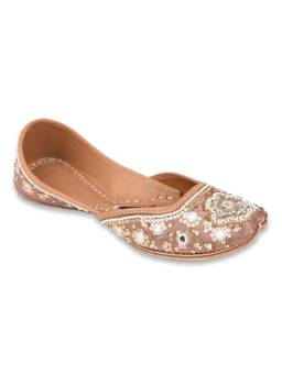 Desi Colour - Mehr-e-Gulaab- The Mehar Collection Pink Juttis