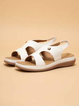 ERIDANI - Women Novie White Casual Sandals