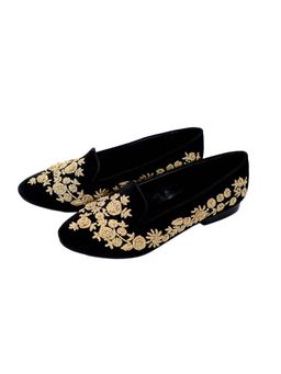 SHUTIQ - Midnight Garden Blue Shoes