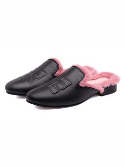 SHUTIQ - Rose Haze Black Flats