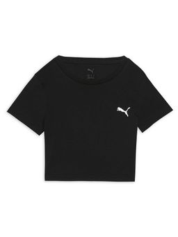 Puma - Black Wardrobe Essentials Boys Cotton T-Shirt