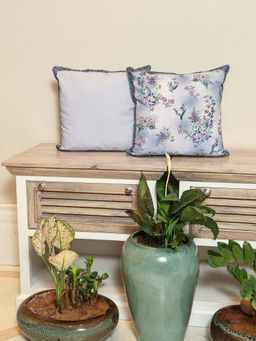 Crown of Poppies - Multi-Color Meadow Cushion Covers (Pack of 2) (16 x 16 Inches)