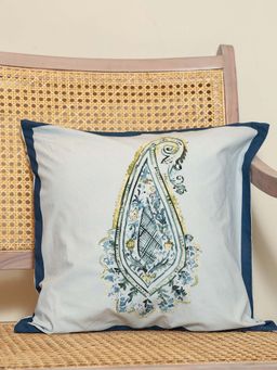 Crown of Poppies - Multi-Color Verdant Harmony Cushion Cover (16 x 16 Inches)