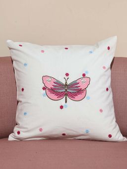 Crown of Poppies - Multi-Color Whispers Of Spring Cushion Cover (16 x 16 Inches)
