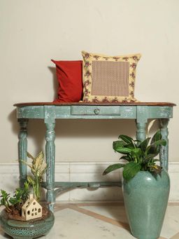 Crown of Poppies - Multi-Color Vintage Garden Cushion Covers (Pack of 2) (16 x 16 Inches)