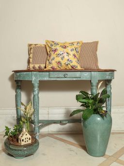 Crown of Poppies - Multi-Color Vintage Garden Cushion Covers (Pack of 3) (16 x 16 Inches)