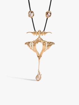 Outhouse - 22K Gold Plated Moary Pendant Necklace