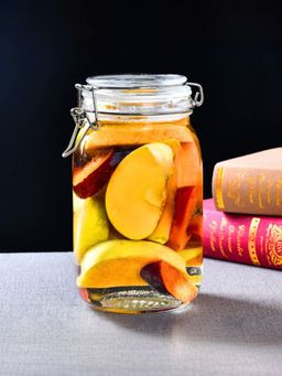 UMAI - Glass Jar Container with Attached Lid, 2L